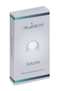 Линзы Okvision Season контактные на 3 месяца D -6,00 R 8,6 2 шт