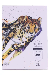Бумага Малевичъ Waterfall для акварели А4 пл 300 г/м 16 листов