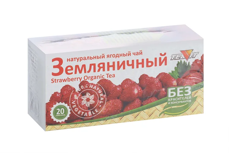 Чай Тиавит Земляничный, 1,8 г, 20 шт