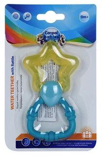 Погремушка Canpol babies с водным прорезывателем Звезда (с 0 мес) желтый