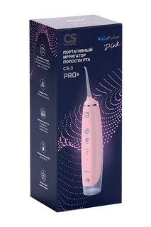 Ирригатор полости рта CS Medica AquaPulsar CS-3 PRO+ портативный черный / белый / розовый