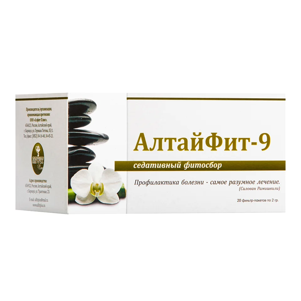 АлтайФит-9 Седативный фитосбор 20 фильтр-пакетов по 2 гр Алфит Плюс