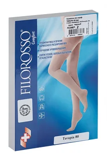 Колготки Filorosso Terapia компресс лечеб-профилакт 80 den 2 класс черный р 2