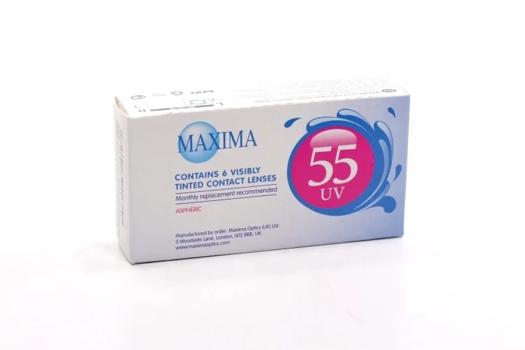 Линзы Maxima 55 UV контактные R 8,6 DIA 14,2 (диоптрия -4,25) 6 шт