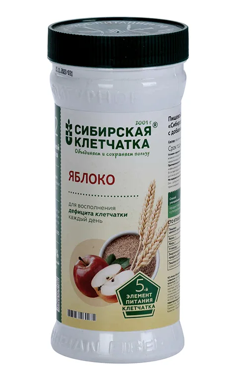 Клетчатка Сибирская Яблоко 280 гр порошок
