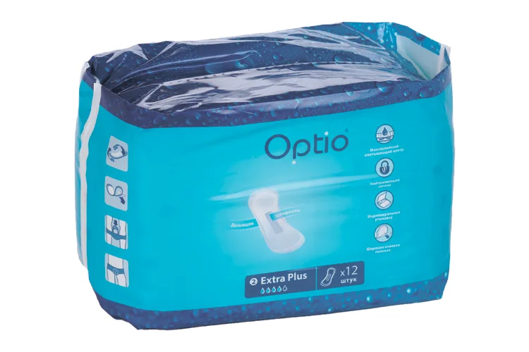 Прокладки Оптио однораз Экстра плюс 12 шт