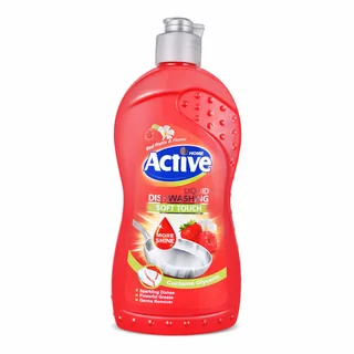Средство жидкое Active Home Soft touch для мытья посуды Красные фрукты и цветы 500 гр