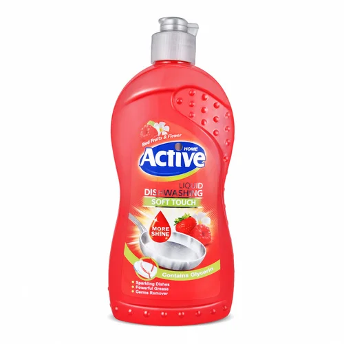 Средство жидкое Active Home Soft touch для мытья посуды Красные фрукты и цветы 500 гр