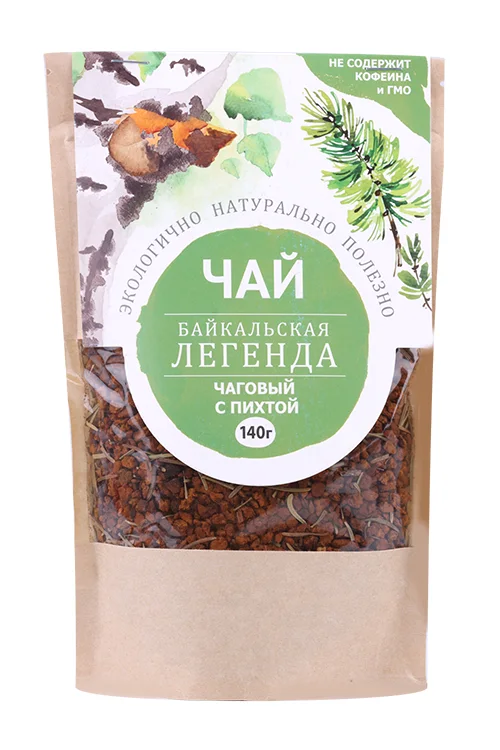 Чай чаговый с пихтой Байкальская легенда 140 гр