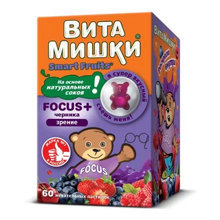 Витамишки Фокус+Черника Пастилки Жевательные 60 шт