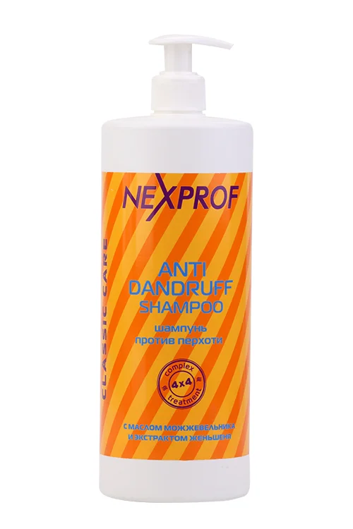 Шампунь Nexprof против перхоти с маслом можжевел / экстр женьшеня, 1 000 мл