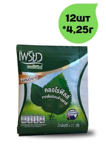 Хлорофилл в порошке 100% натуральный Бад Preaw Brand 12 шт*4,25 гр