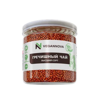 VeganNova Гречишный чай Ку Цяо для похудения, без кофеина, гранулированный, 200 г