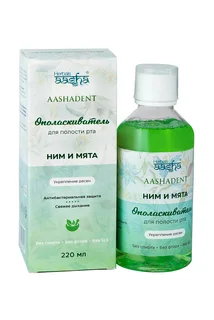 Ополаскиватель для полости рта Ним и Мята Aasha Herbals 220 мл