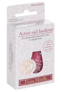 Лак для ногтей Dona Mirelle Active nail hardener активный укрепитель с акрилом 17 мл