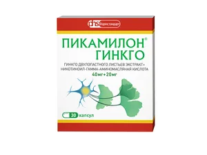 Пикамилон гинкго 40 мг+ 20 мг капсулы 30 шт