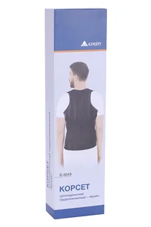 Корсет Крейт Б-504 Э ортопед грудопоясничный черный №4 р 2 (80-100 см)/рост 165-175 см