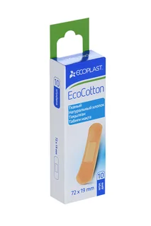 Набор Экопласт пластырь Ecocotton ме для ткан 72×19 мм