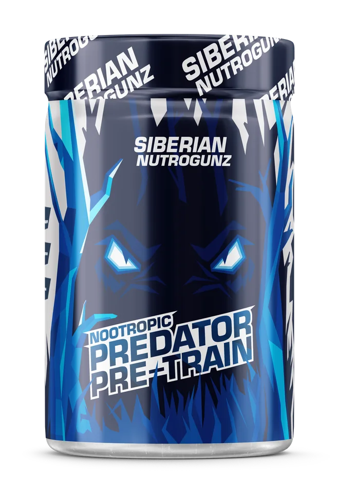 Siberian Nutrogunz Предтрен «PRE-Train Nootropic» Вкус «Сочное яблоко» 0,225 кг (Сухая смесь)