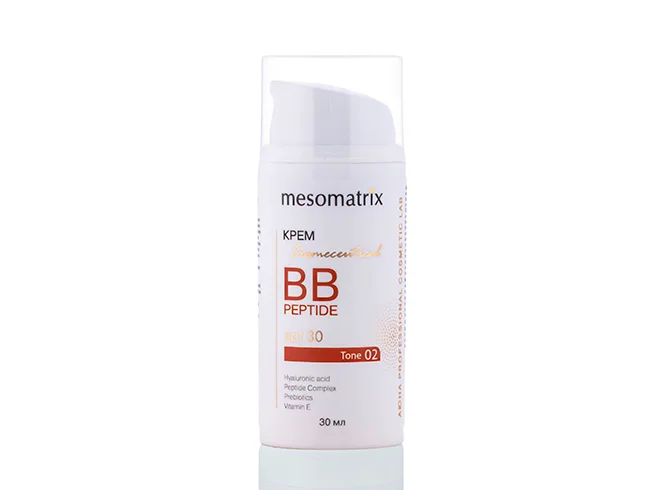 Крем BB SPF 30 тон 2 с пептидами гиалуроновой кислотой и пребиотиками Mesomatrix 30 мл