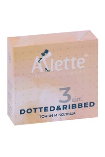 Презервативы Arlette Dotted&Ribbed Точки и кольца 3 шт