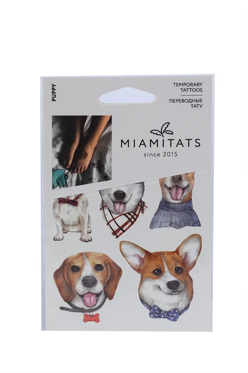 Тату переводные Miamitats Kids Puppy (mini) (3348)