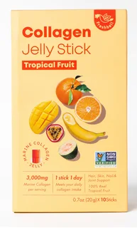 "Коллаген" фруктовые желе стики со вкусом тропических фруктов,Freshbell 10 стиков по 20 гр ов.