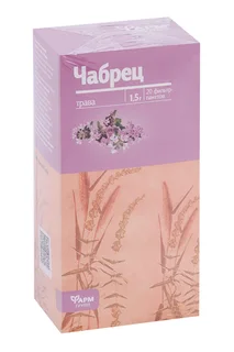 Чабрец трава Фармгрупп 1,5 гр 20 шт фильтр-пакет