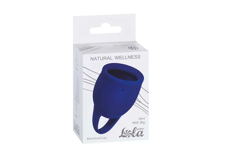 Менструальная чаша Natural Wellness Iris Big цвет синий 4000-06lola силикон 20 мл