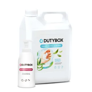 Эко-пенка Dutybox для рук Алое и зеленый чай 5 л (+ ёмкость в подарок)