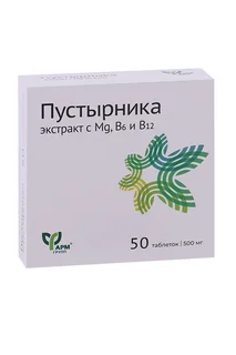 Пустырника экстракт c Mg/B6/B12 Фармгрупп 0,5 гр 50 шт таблетки