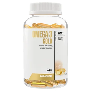 Омега-3 Голд (Omega-3 Gold), 240 капсул, Maxler