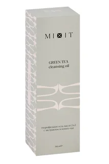 Гель-масло Mixit Green TEA 2 в1 гидрофильное для умывания с экстр зеленого чая 150 мл