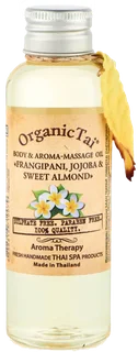 Масло для тела и аромамассажа «Франжипани Жожоба И Сладкий Миндаль» 120 мл OrganicTai