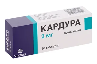 Кардура 2 мг 30 шт таблетки