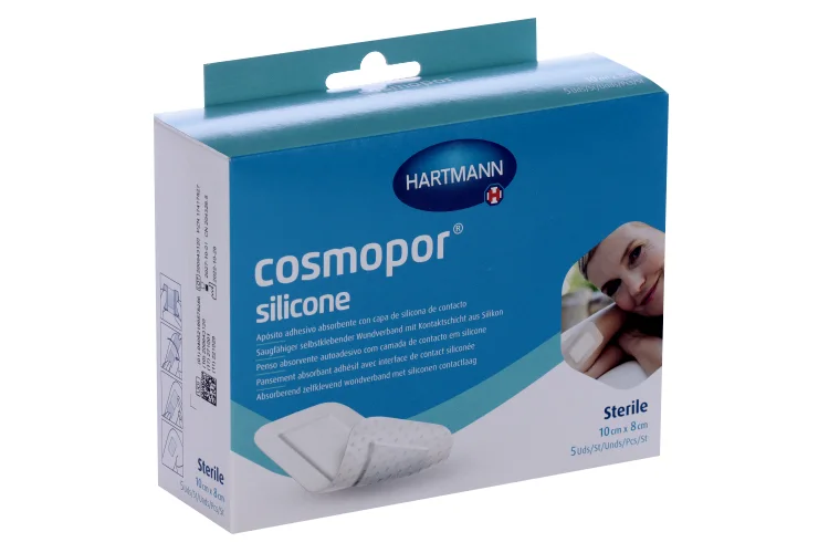 Повязка Cosmopor silicone с контактным слоем из силикона 10×8 см 5 шт