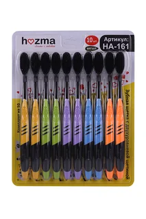 Зубная щетка Hozma с бамбуковым углем мягкая набор 10 шт