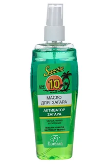 Масло Флоресан для быстрого загара Фруктовая экзотика SPF-10 135 мл