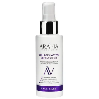 "Aravia Laboratories" Омолаживающий крем с нативным коллагеном Collagen Active Cream SPF 20 100 мл