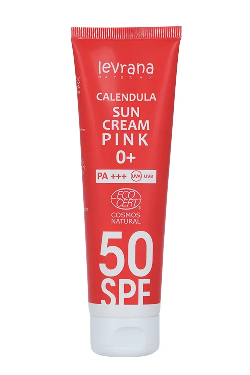 Крем Леврана солнцезащитный календула SPF50 пинк для тела 100 мл