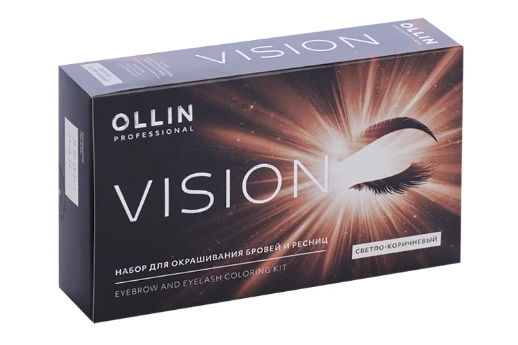 Набор Ollin Professional Vision для окрашивания бровей / ресниц светло-коричневый