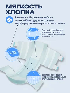 Подгузники для взрослых с маркировкой "EasyLife" серии "Adult Diaper" Размер M (16 шт)