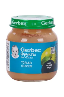 Пюре Гербер Яблоко (с 4 мес) 125 гр