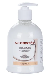 Крем Абсолюсейф защитный эффект жидких перчаток для рук 0,5 л с дозатором