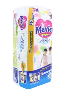 Трусики-подгузники Merries для детей р XXL (15-28 кг) 32 шт