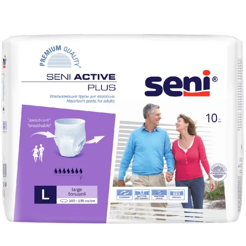 Seni Active Plus трусы впитывающие (L) 10 шт