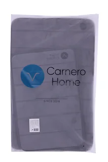 Набор ковриков Carnero Home для ванной и туалета 2 шт (темно-серый)