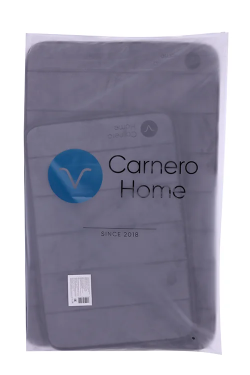 Набор ковриков Carnero Home для ванной и туалета 2 шт (темно-серый)