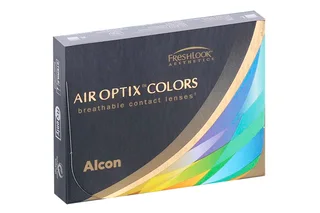 Линзы Alcon Air Optix Colors контакт цвет ежемес (диоптрия -0,00), 2 шт, Ярко-синий