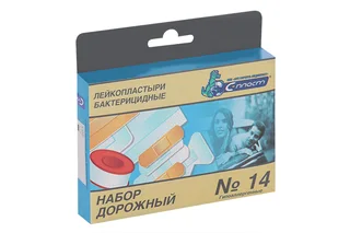 Набор лейкопластырей С-пласт бактер / перевязочн Дорожный №14 1,25×250 см